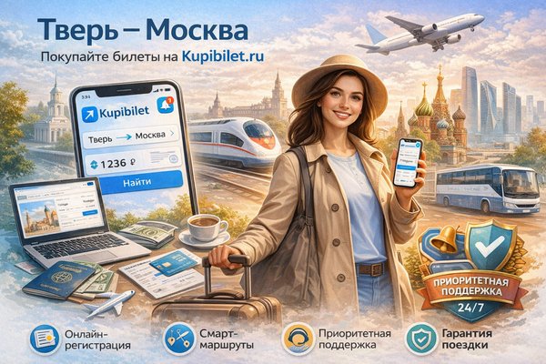 Тверь — Москва: как выбрать билеты онлайн и организовать поездку через цифровой сервис Тверь — Москва: как выбрать билеты онлайн и организовать поездку через цифровой сервис