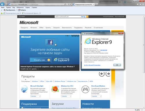 Браузер Internet Explorer скачать бесплатно
